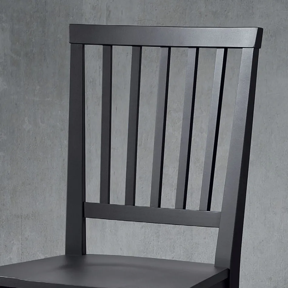 Scaun Bucatarie Lemn Mass De Fag Design Italian Elegant - Rosita Viadurini