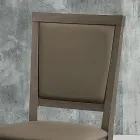 Scaun de bucatarie modern din lemn si piele ecologica Made in Italy - Taver Viadurini