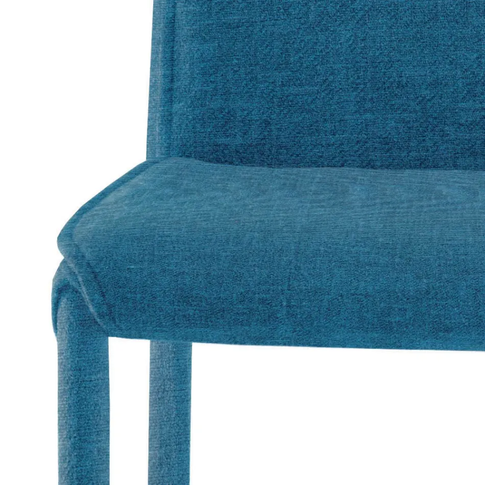 Scaun de Bucatarie Imbracat in Tesatura Made in Italy 4 Bucati - Monnalisa Viadurini