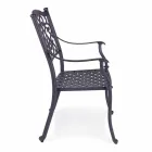 Scaun de exterior stivuibil din aluminiu alb sau antracit, 4 bucăți - Oda Viadurini