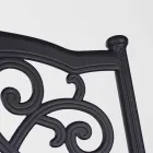 Scaun de exterior stivuibil din aluminiu alb sau antracit, 4 bucăți - Oda Viadurini