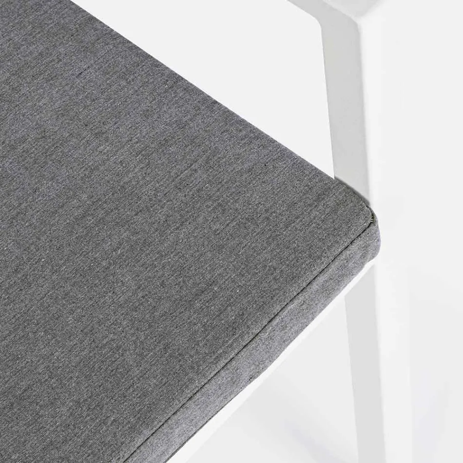 Scaun de exterior din aluminiu stivuibil Homemotion, 4 bucăți - Carina Viadurini