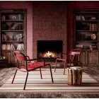 Scaun din aluminiu stivuibil în exterior, realizat în Italia, 2 piese - Shyla Viadurini