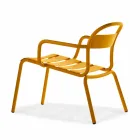 Scaun din aluminiu stivuibil în exterior, realizat în Italia, 2 piese - Shyla Viadurini