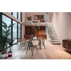 Scaun de stivuit în exterior pentru exterior realizat din Italia, 4 piese - Prunella Viadurini