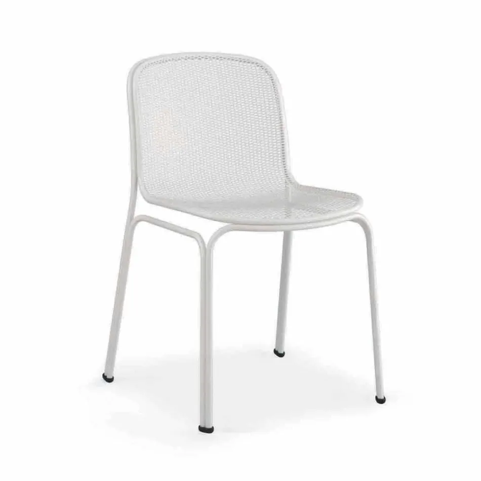 Scaun de stivuit în exterior pentru exterior realizat din Italia, 4 piese - Prunella Viadurini