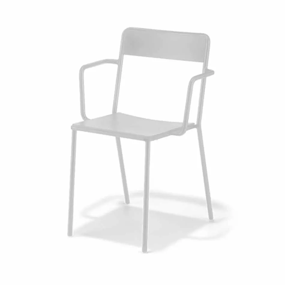 Scaun din stivuitor exterior pentru exterior realizat din Italia, 4 piese - Xylia Viadurini