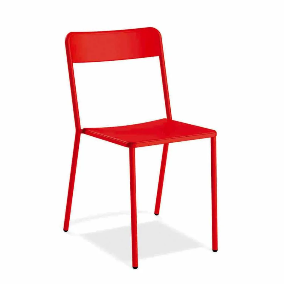 Scaun din stivuitor exterior pentru exterior realizat din Italia, 4 piese - Xylia Viadurini