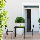 Scaun de exterior stivuibil din metal vopsit realizat în Italia, 4 piese - tul Viadurini