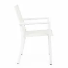 Scaun exterior din aluminiu cu cotiere de homemotion - Casper Design Viadurini