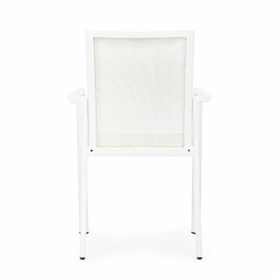 Scaun exterior din aluminiu cu cotiere de homemotion - Casper Design Viadurini