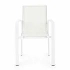 Scaun exterior din aluminiu cu cotiere de homemotion - Casper Design Viadurini