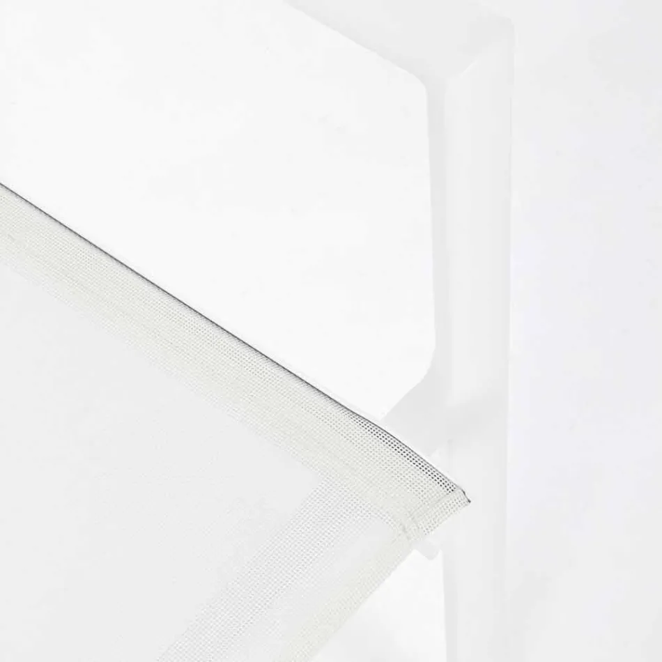 Scaun exterior din aluminiu cu cotiere de homemotion - Casper Design Viadurini