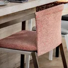 Scaun Exterior Aluminiu cu sau Fara Perna, Calitate Inalta, 4 buc - Filomena Viadurini