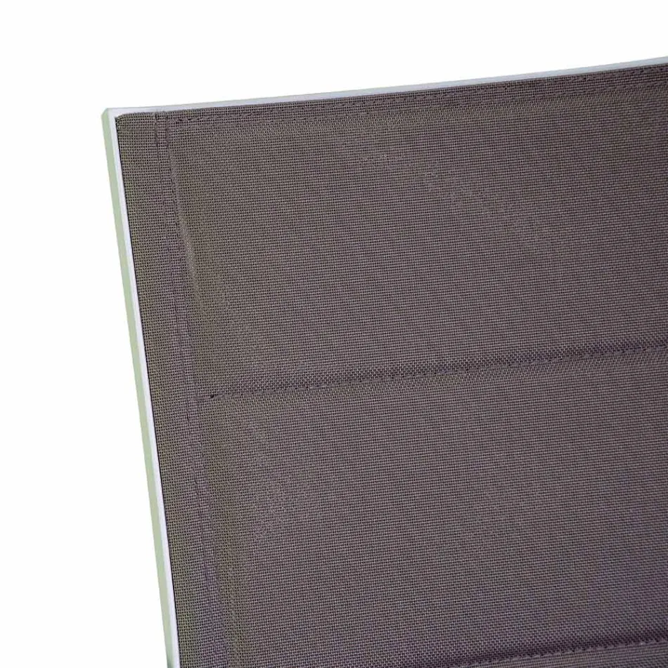 Scaun în aer liber din aluminiu cu dublu strat Textilene - Excursion Viadurini