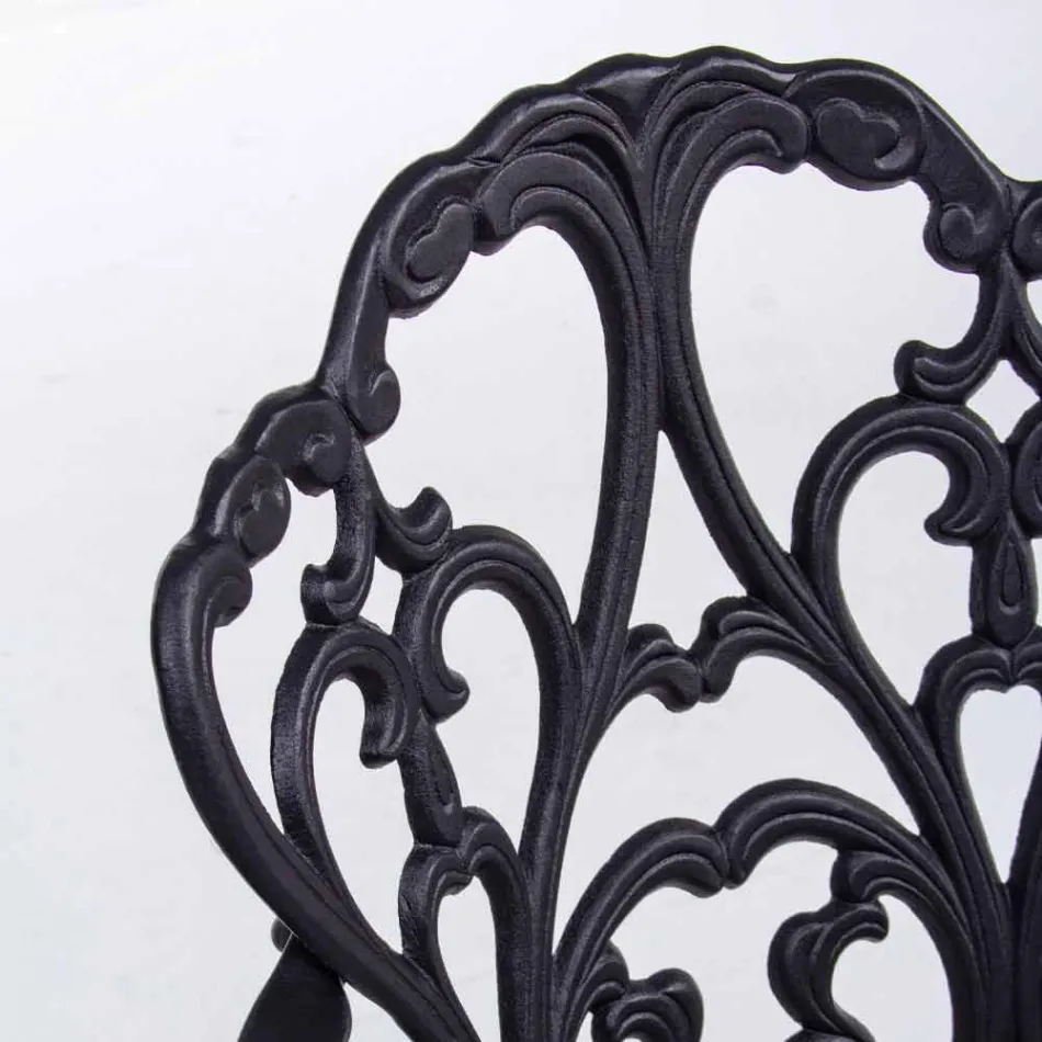 Scaun de exterior din aluminiu vopsit finisat mat, 2 bucăți - Casiro Viadurini