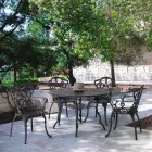 Scaun de exterior din aluminiu vopsit finisat mat, 2 bucăți - Casiro Viadurini