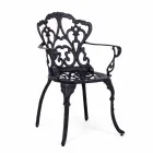 Scaun de exterior din aluminiu vopsit finisat mat, 2 bucăți - Casiro Viadurini