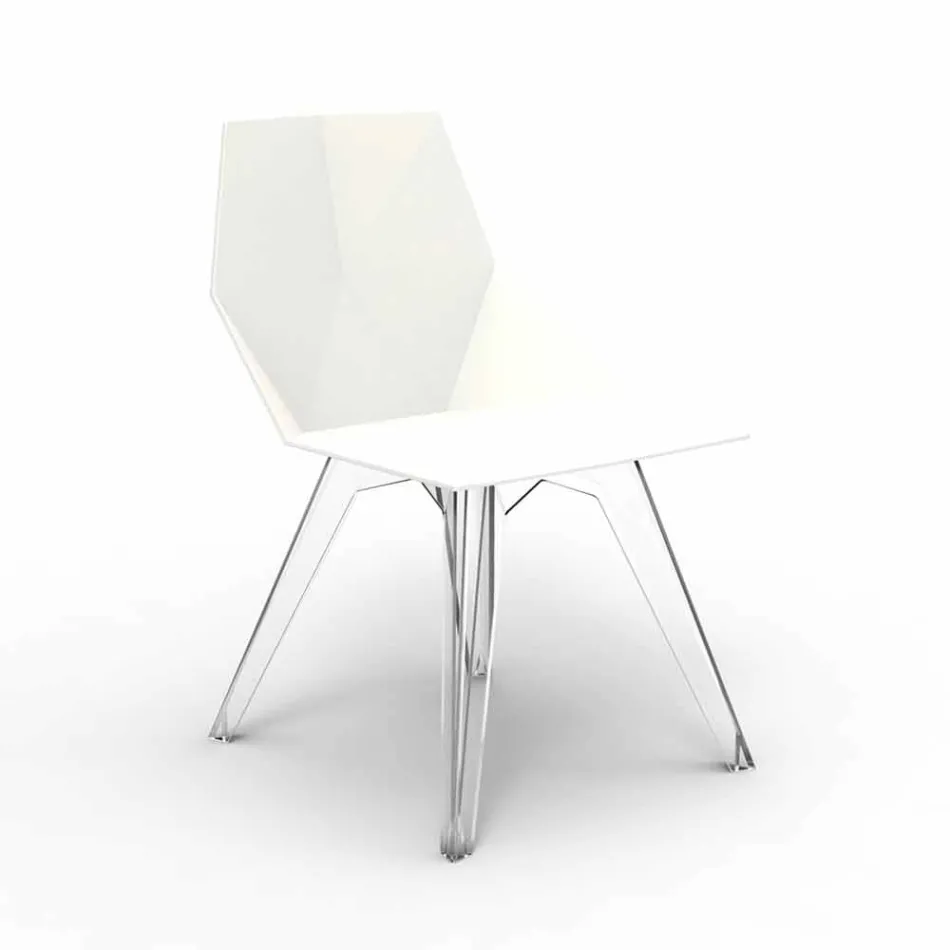 Faz Vondom design scaun din policarbonat și polipropilenă în aer liber Viadurini