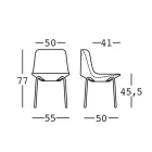 Scaun exterior din polietilenă și aluminiu Fabricat în Italia 2 bucăți - Rizia Viadurini