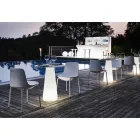 Scaun exterior din polietilenă și aluminiu Fabricat în Italia 2 bucăți - Rizia Viadurini