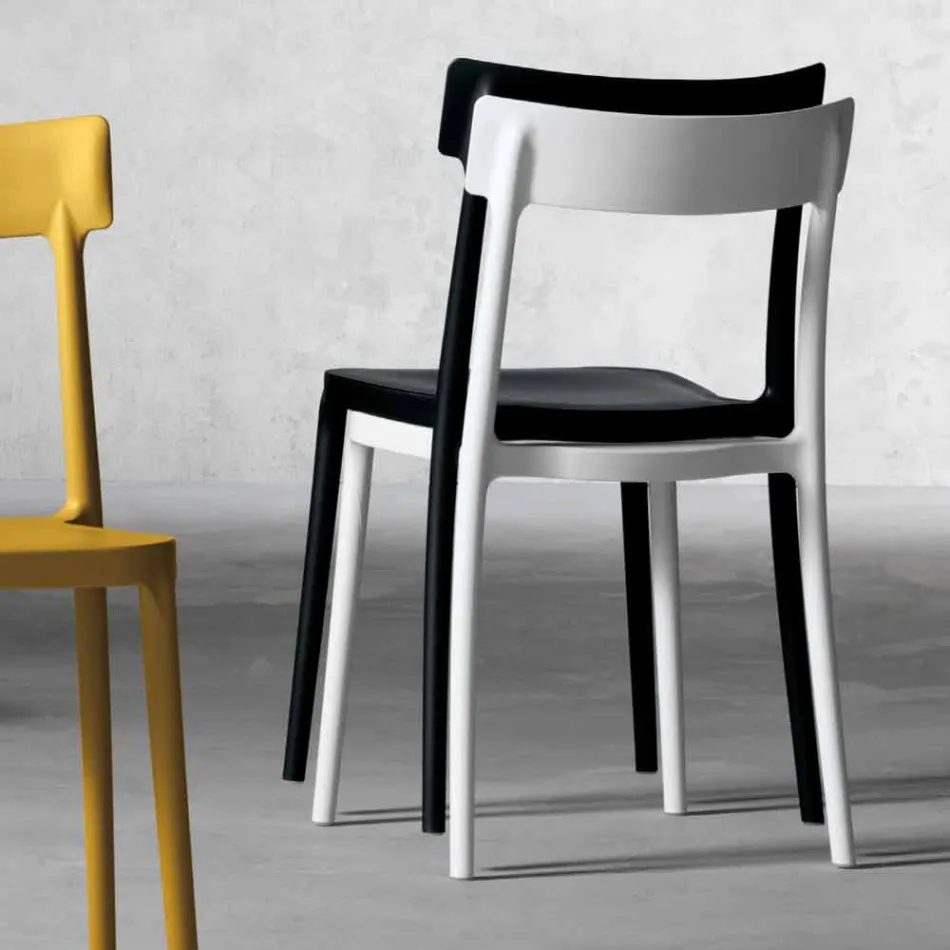 Scaun de design exterior / interior din polipropilenă fabricat în Italia Peia Viadurini