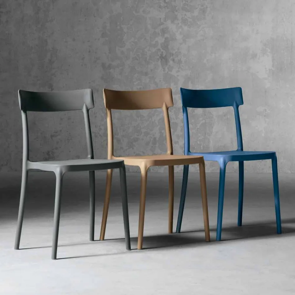 Scaun de design exterior / interior din polipropilenă fabricat în Italia Peia Viadurini