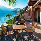 Scaun pliabil de exterior din lemn de salcâm, 2 bucăți - Grima Viadurini