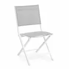 Scaun pliabil de exterior în textilen și aluminiu, 4 bucăți - Holly Viadurini