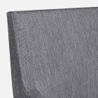 Scaun exterior tapițat în țesătură cu picioare din aluminiu, 4 bucăți - Nia Viadurini