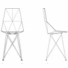 Scaun de grădină Vondom Faz din polipropilenă și oțel inoxidabil Viadurini