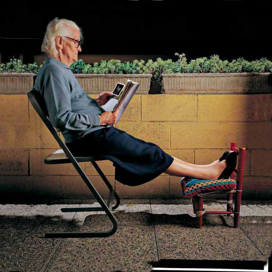 Scaun de grădină stivuibil din oțel Design modern Fabricat în Italia - Boston Viadurini