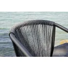 Scaun de grădină stivuibil din aluminiu și țesătură tehnică - Smart By Varaschin Viadurini