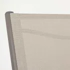 Scaun de grădină stivuibil cu design modern din aluminiu și textilen - Franz Viadurini