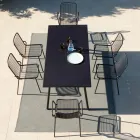 Scaun de gradina stivuibil din metal galvanizat Made in Italy 4 piese - Vikas Viadurini