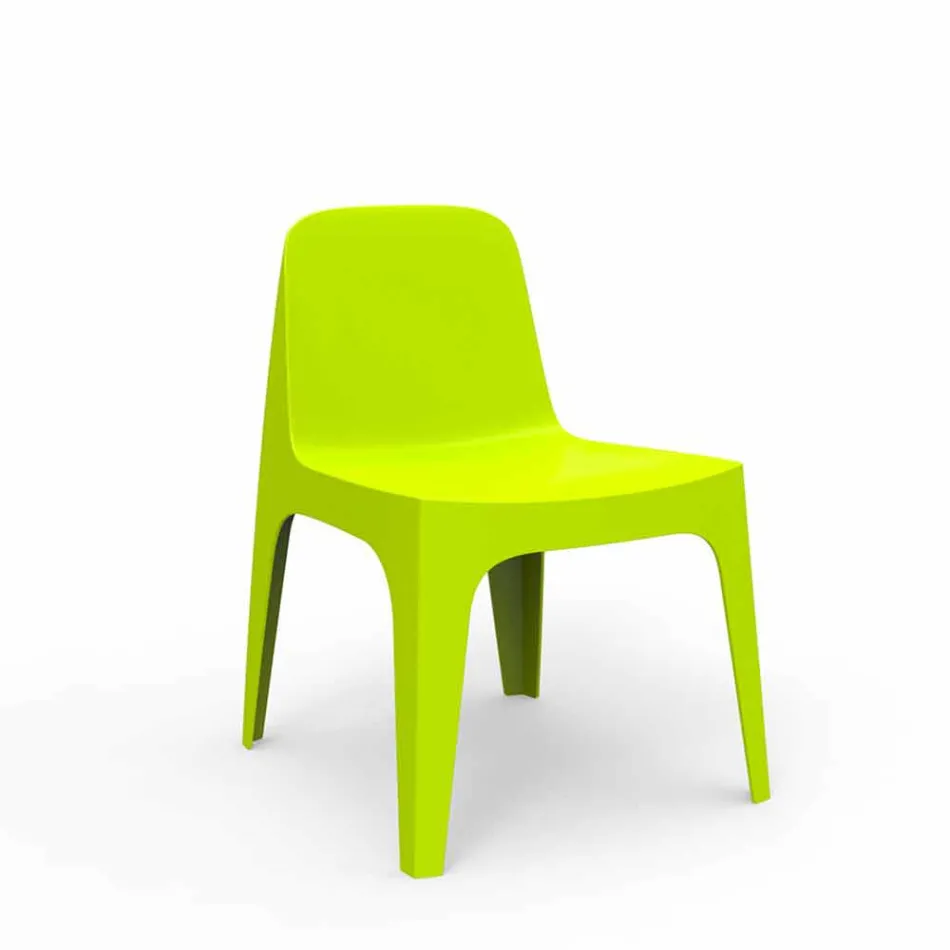 Scaun de grădină din polipropilenă solidă Vondom stackabil, design Viadurini