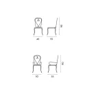 Scaun de Gradina din Fier Vopsit Negru cu Structura Stivuibila - Nacim Viadurini