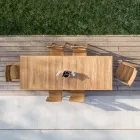 Scaun de gradina din lemn de tec - Marie Viadurini