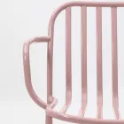 Scaun de Gradina Metal cu Cotiere Made in Italy 2 Piese - Simply Viadurini