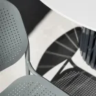 Scaun de gradina din metal vopsit Made in Italy 2 piese - Synergy Viadurini