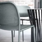 Scaun de gradina din metal vopsit Made in Italy 2 piese - Synergy Viadurini