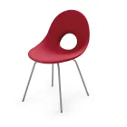 Scaun de gradina din polietilena si baza din aluminiu Made in Italy - Ashley Viadurini