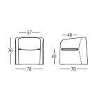 Scaun de grădină din polietilenă și lemn de mesteacăn Fabricat în Italia - Talula Viadurini