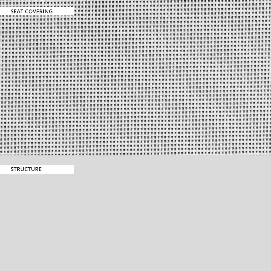 Scaun de gradina din textilena si baza din aluminiu Made in Italy - Milanka Viadurini