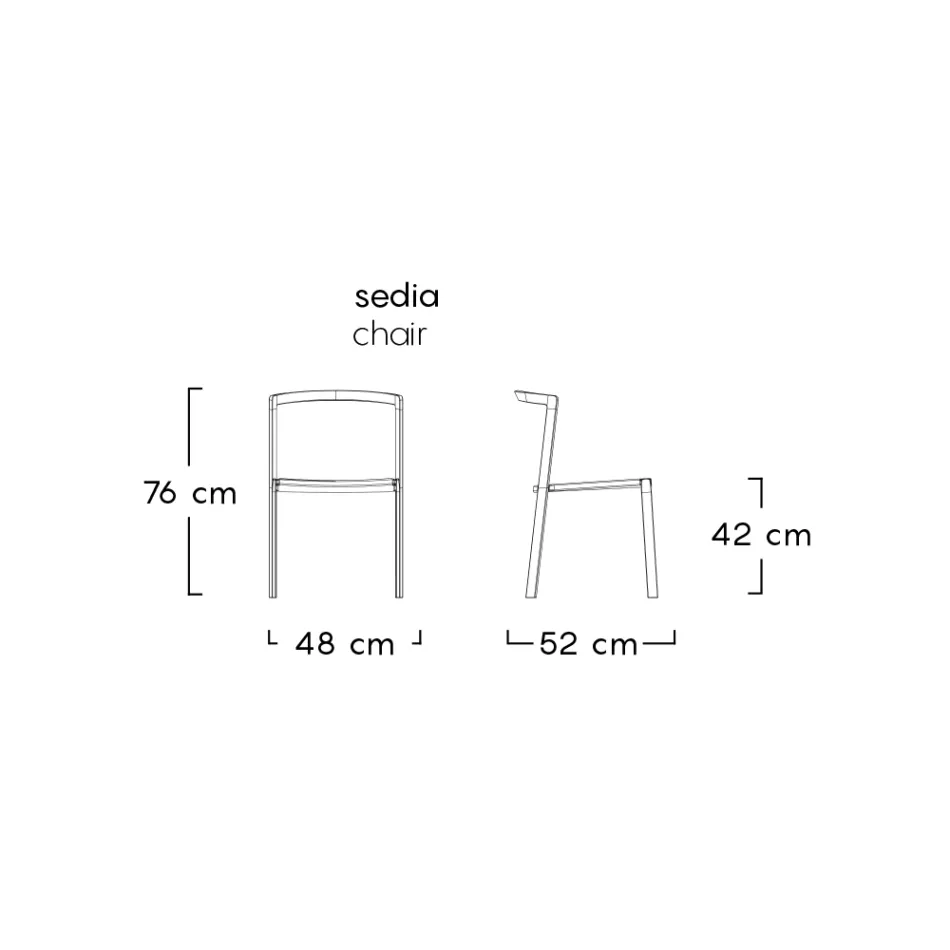 Scaun de gradina din textilena si baza din aluminiu Made in Italy - Milanka Viadurini