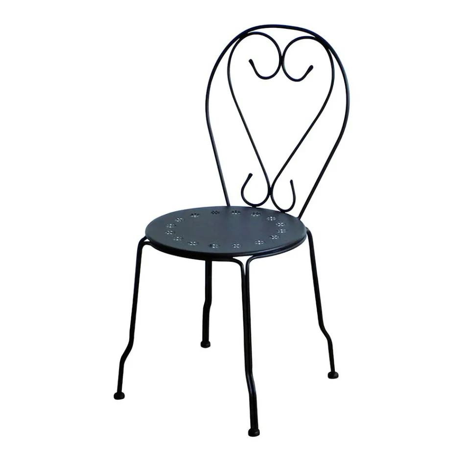 Scaun de grădină fabricat în întregime din metal - Archive Viadurini
