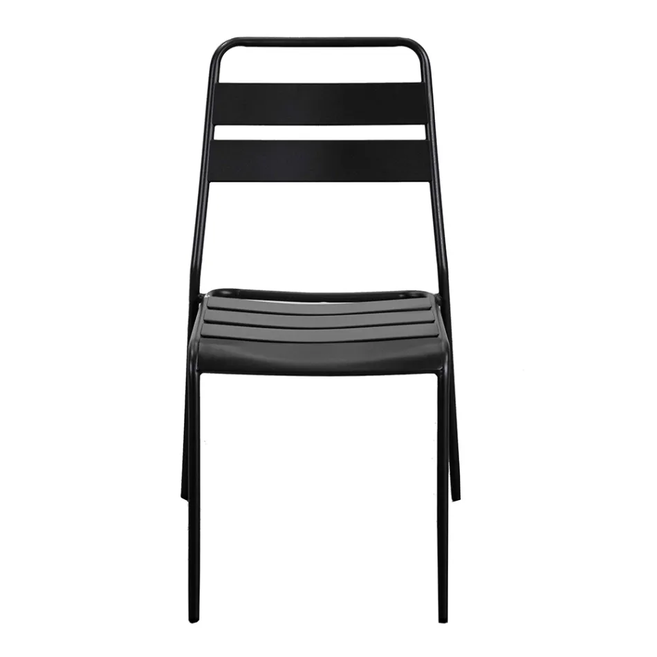 Scaun de grădină fabricat în întregime din metal - panglică Viadurini