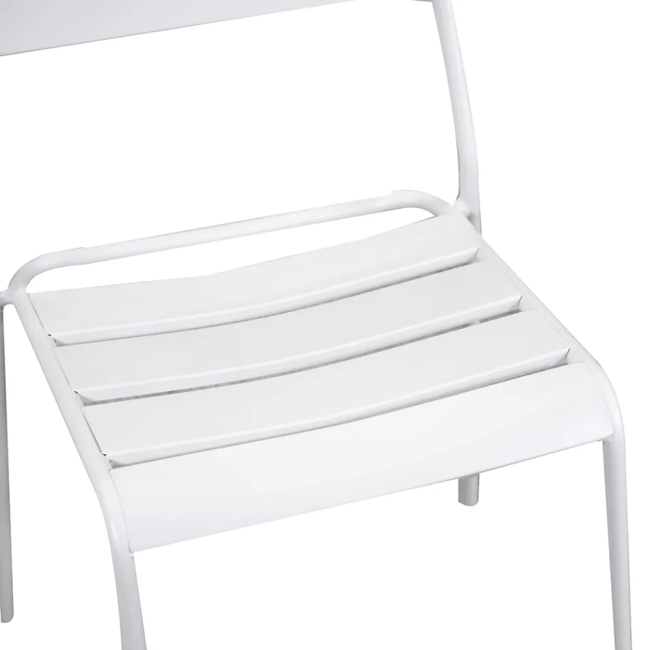 Scaun de grădină fabricat în întregime din metal - panglică Viadurini