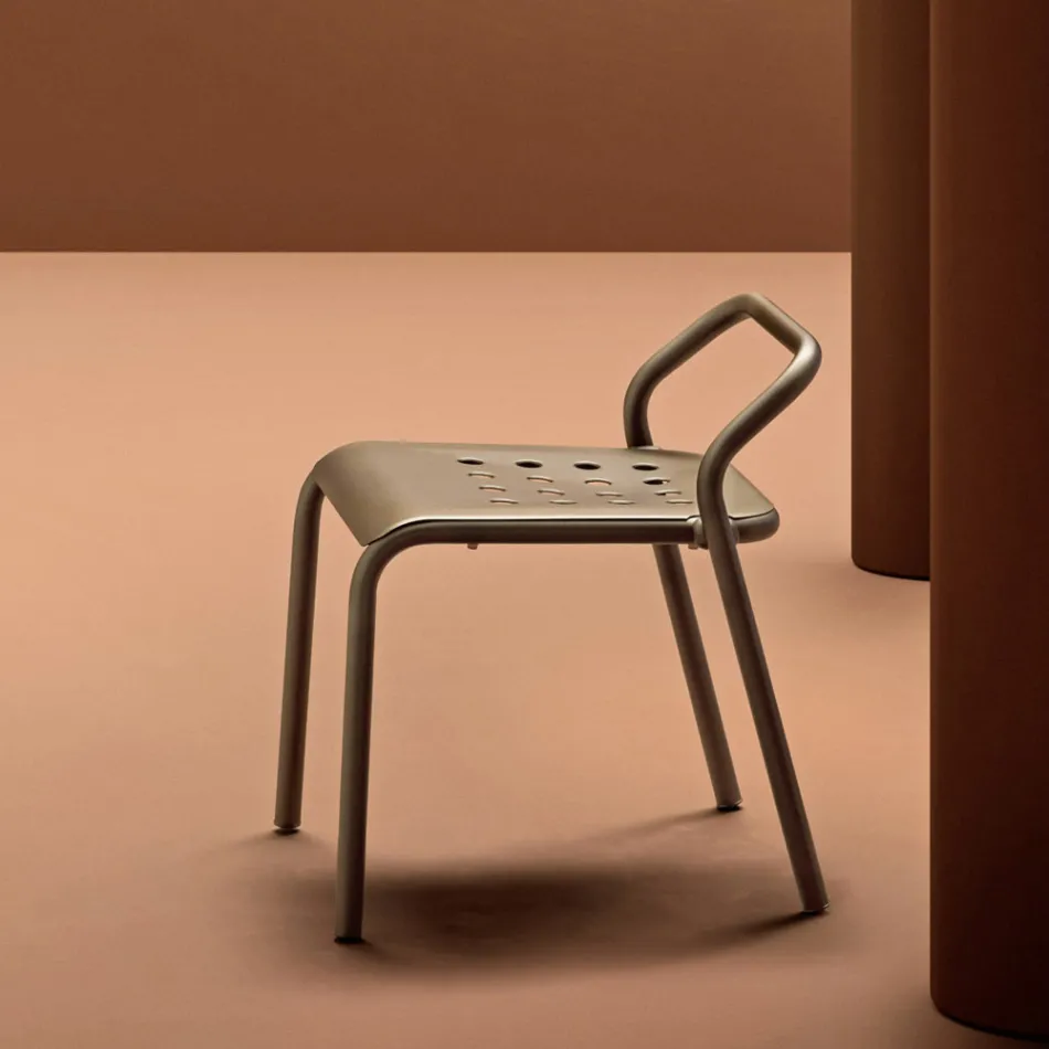 Scaun de gradina Structura din aluminiu Made in Italy - Noss by Varaschin Viadurini