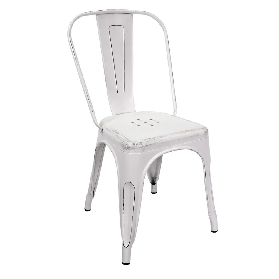 Scaun de interior și exterior din fier în diferite culori - Papetărie Viadurini